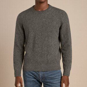 Daniel Hechter Grey Lambswool Crewneck Sweater Classic Minimalist Quiet Luxury